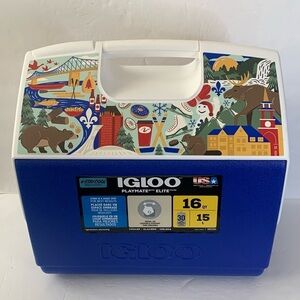 Igloo 16 Qt Playmate Elite Cooler Canada Quebec City Graphic NWT